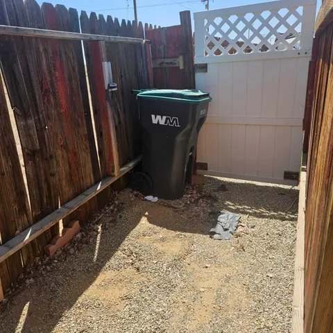 a view of a door of the house