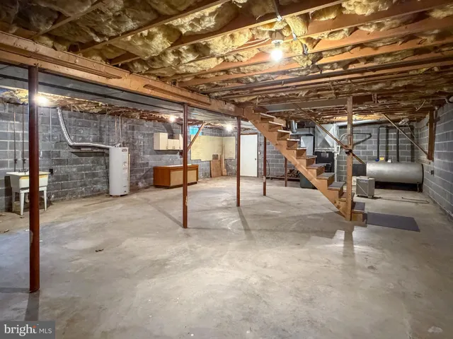 a view of storage and utility room