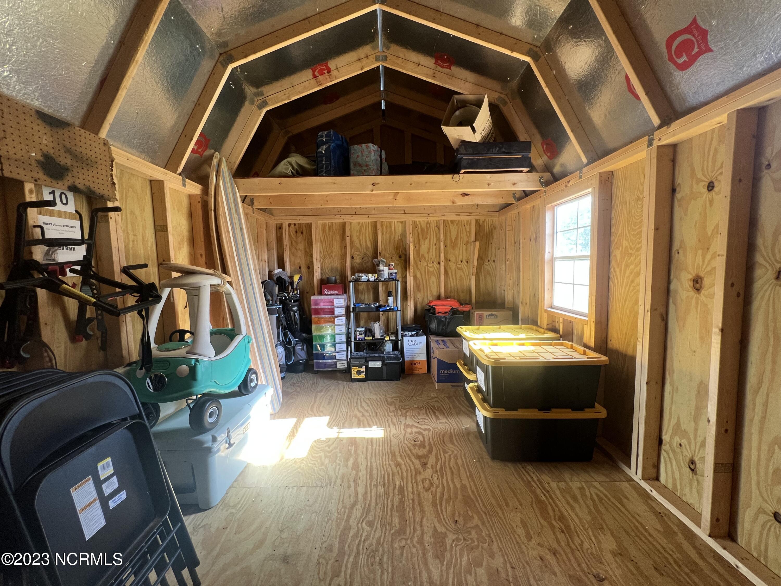 3103 Old Gate Road Morehead City, NC 28557 - Photo 26 of 28 Inside of 10 x 16 Lofted Barn