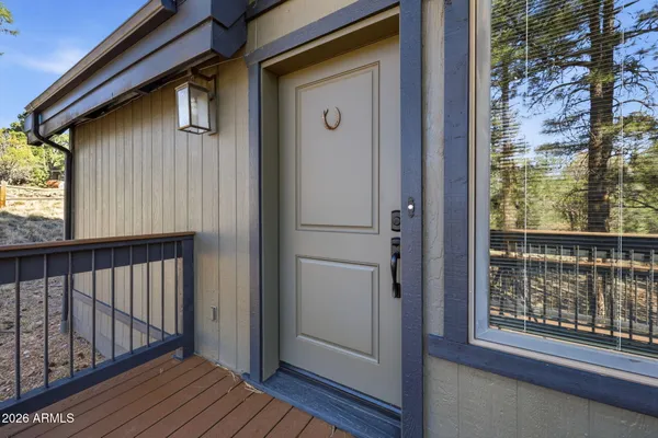 a view of front door