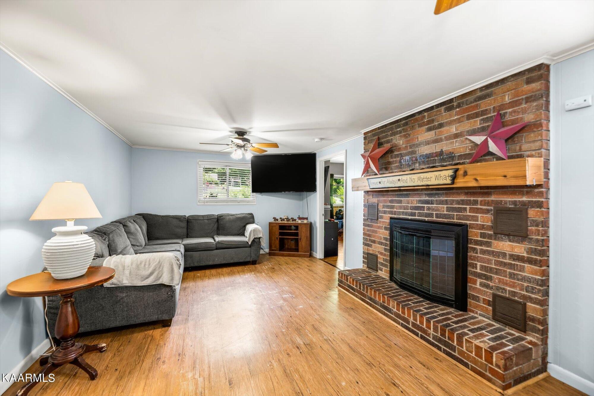 133 Oak Road Norris, TN 37828 - Photo 4 of 24 a living room with furniture and a fireplace