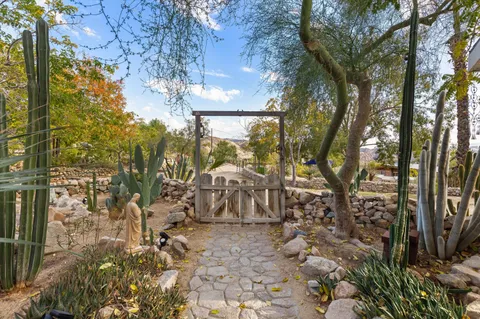 a view of a outdoor space with seating area