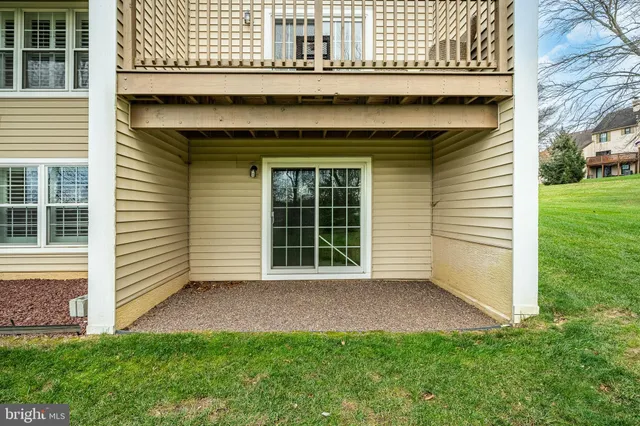 a view of a big yard with plants and large trees