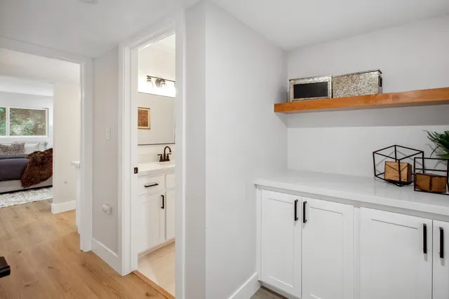 a view of storage and utility room in a house