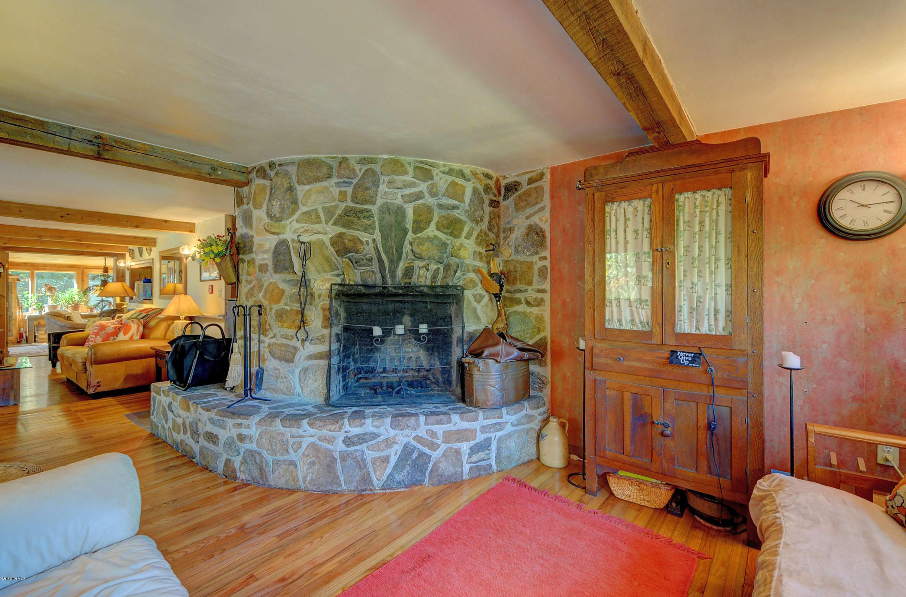 392 County Road Sheffield, MA 01257 - Photo 16 of 39 2011 Living Room Fireplace