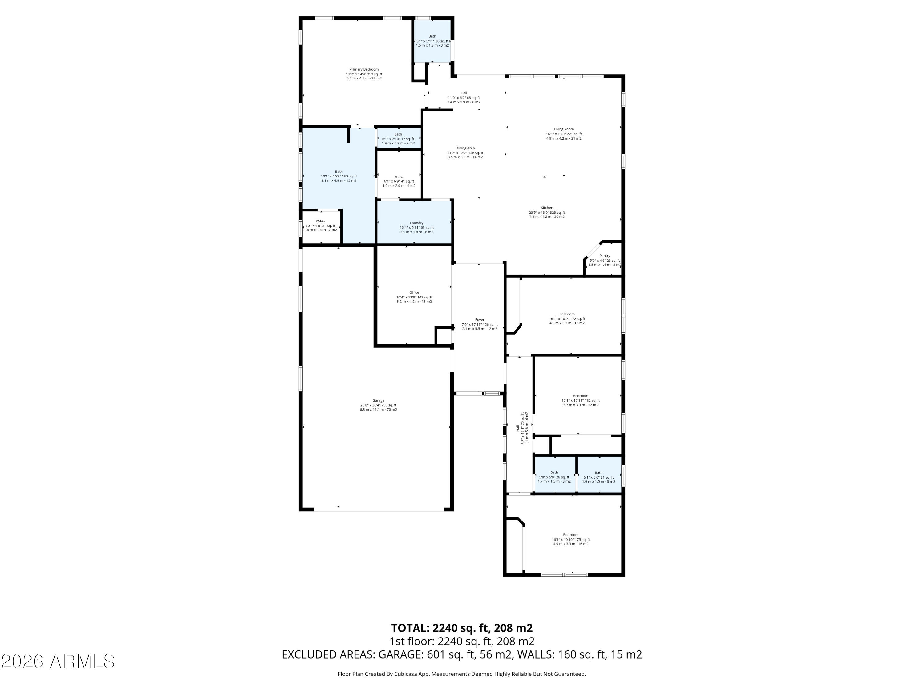 18502 West Desert Trumpet Road Goodyear, AZ 85338 - Photo 41 of 41 a picture of a floor plan