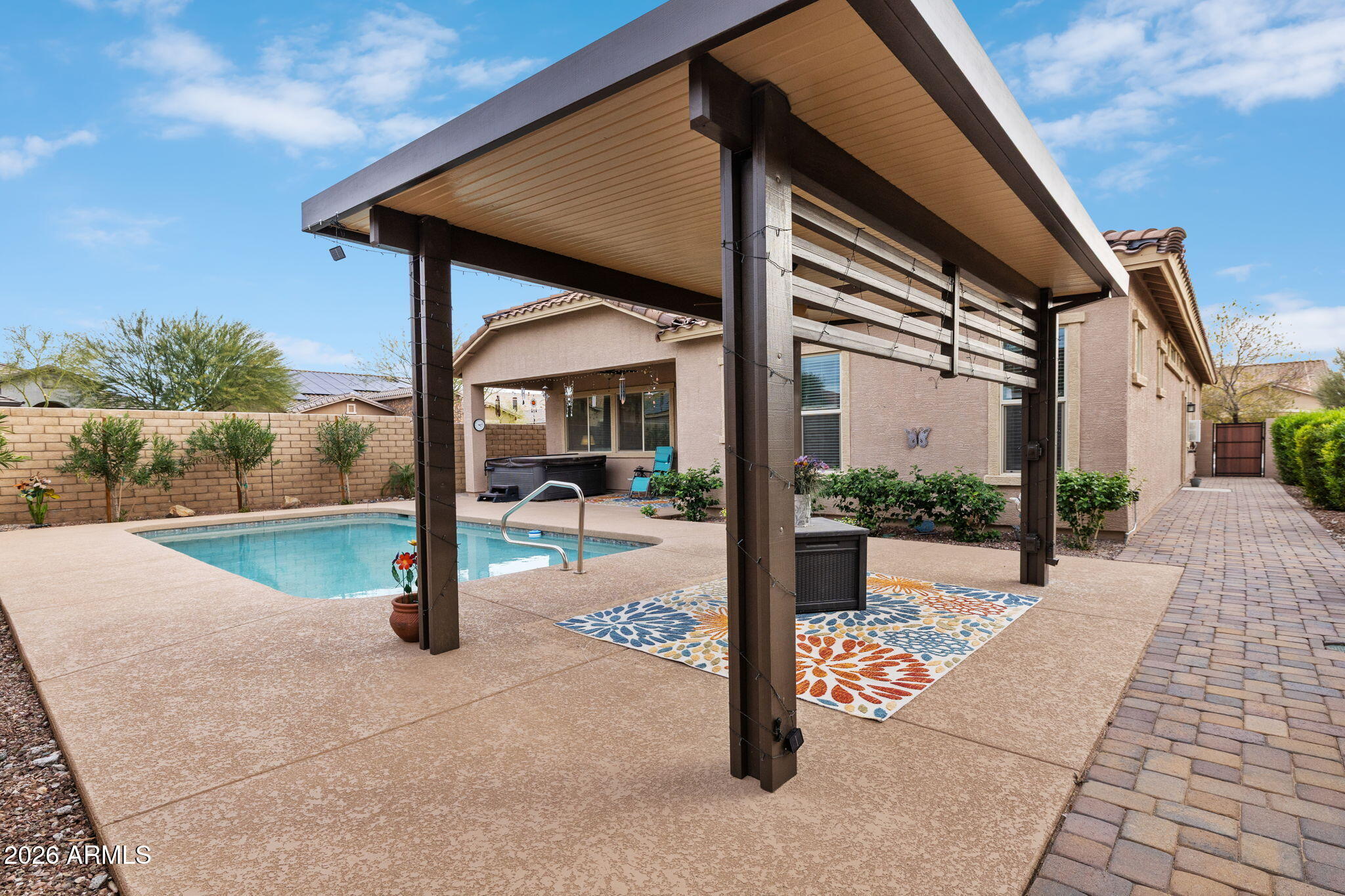18502 West Desert Trumpet Road Goodyear, AZ 85338 - Photo 35 of 41 a view of outdoor space yard and porch