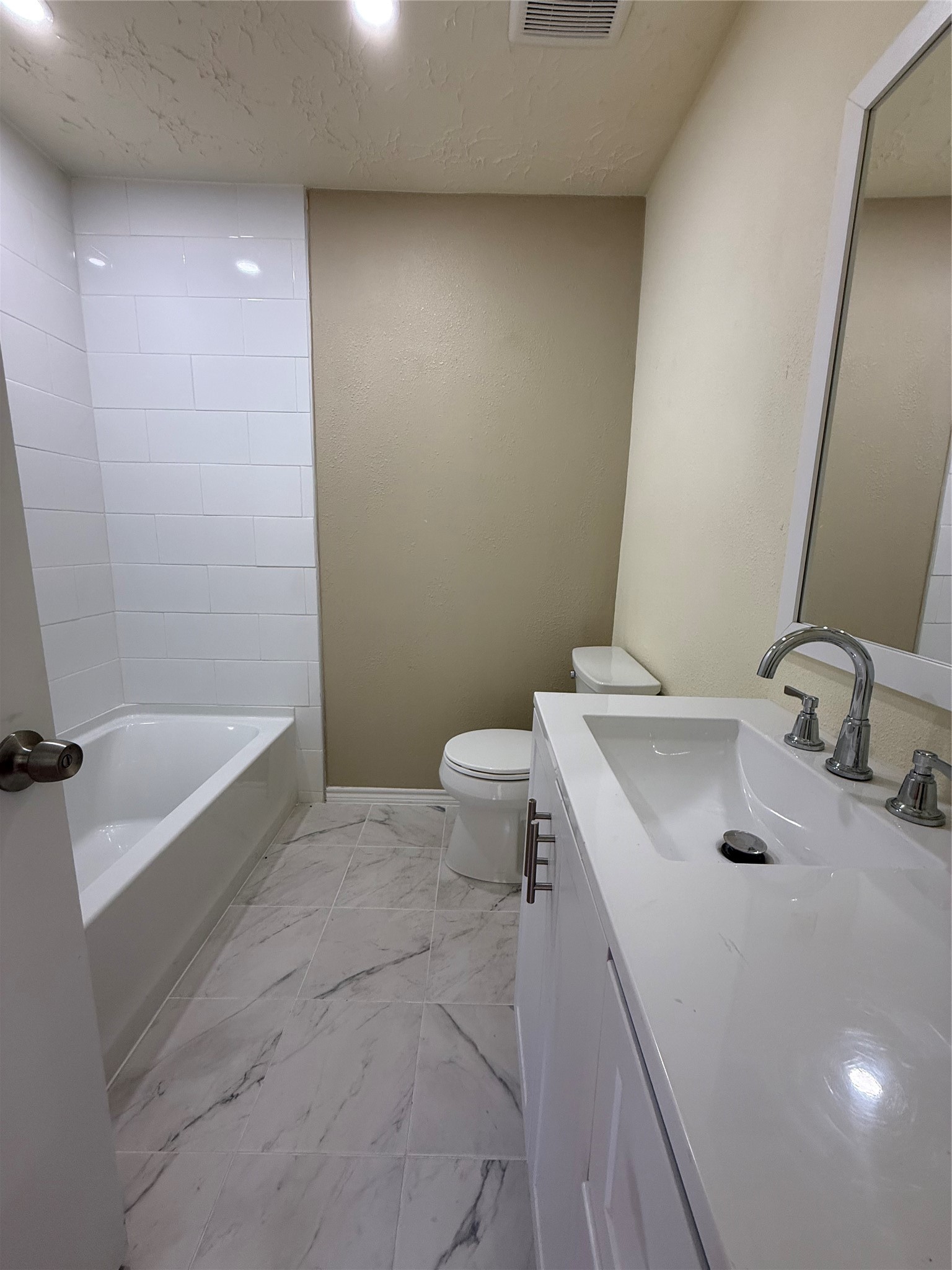 4546 Connorvale Road Houston, TX 77039 - Photo 24 of 25 a bathroom with a sink a toilet and a mirror