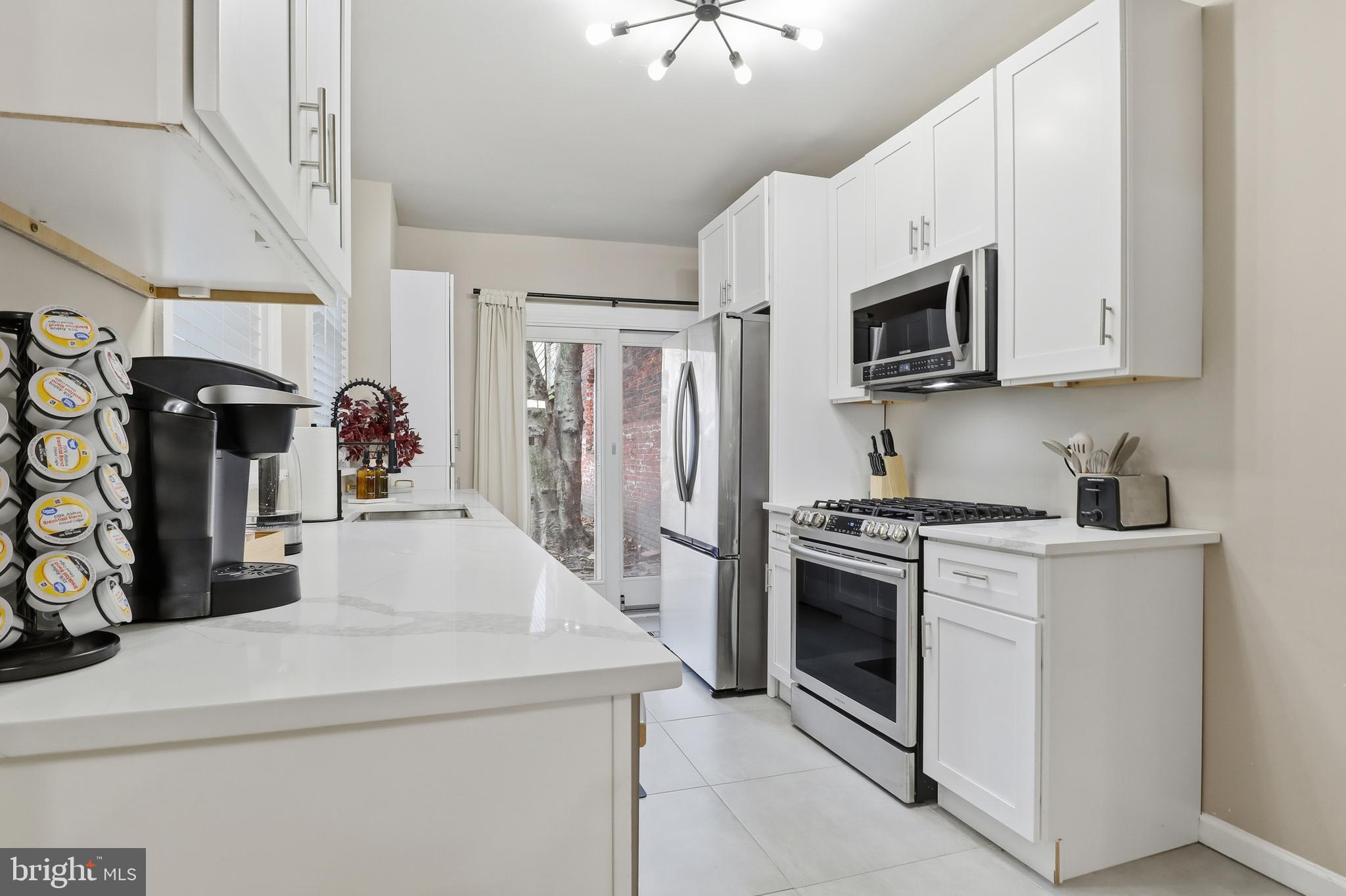 547 South Front Street Harrisburg, PA 17104 - Photo 15 of 33 a kitchen with stainless steel appliances a stove microwave and a refrigerator