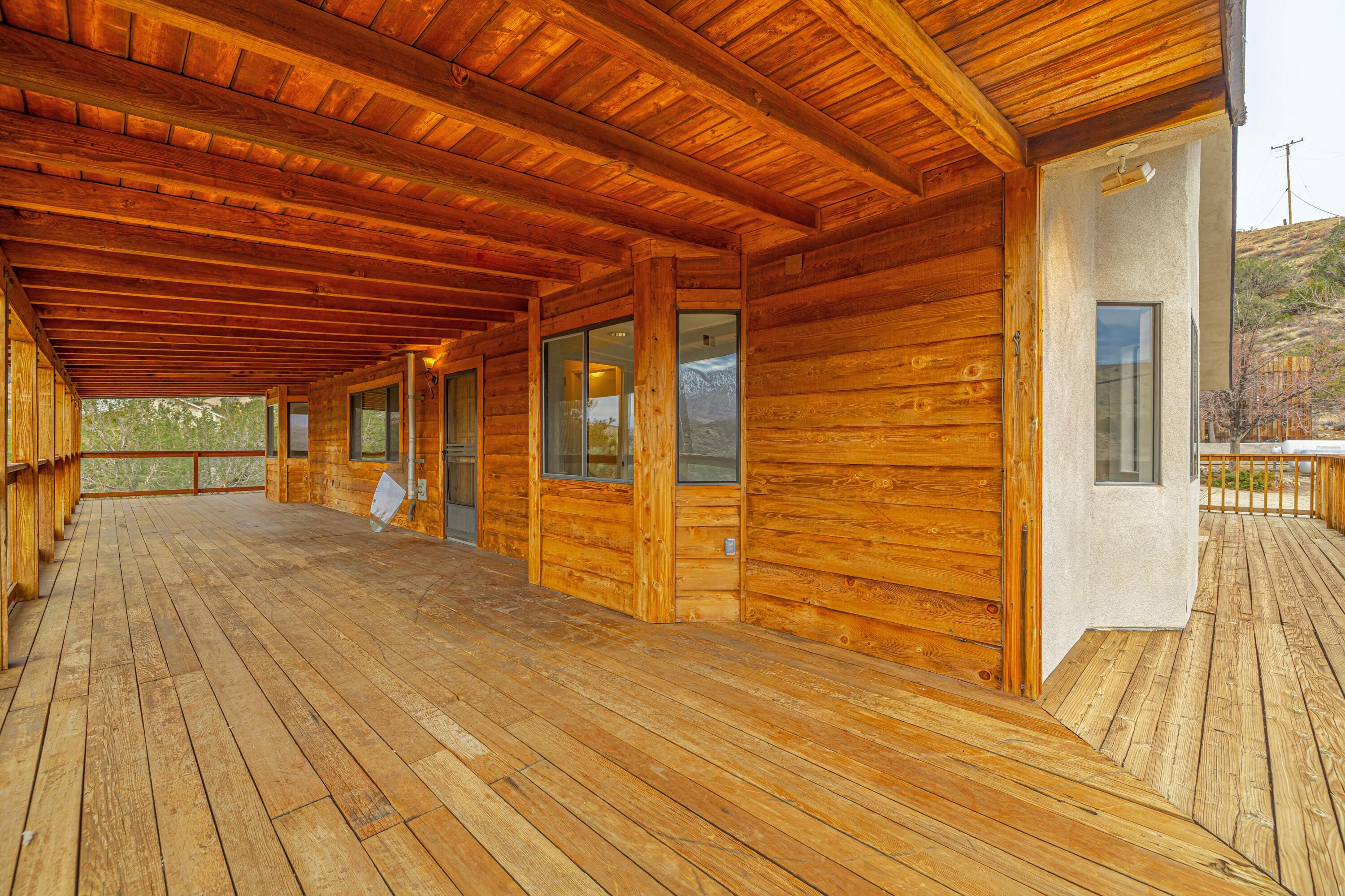 17118 Bob's Gap Road Valyermo, CA 93563 - Photo 37 of 55 a view of empty room with wooden floor