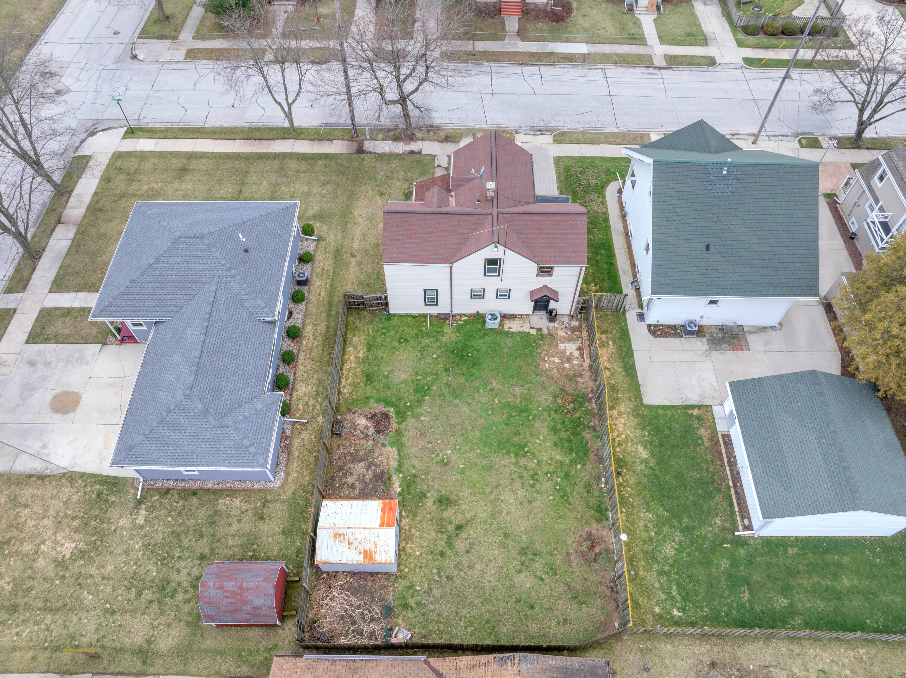 2605 School Street Two Rivers, WI 54241 - Photo 3 of 30 Backyard Aerial 1