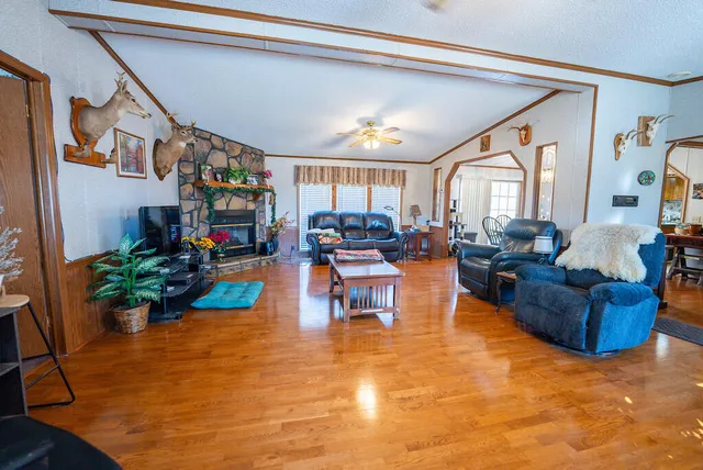 a view of a backyard of the house