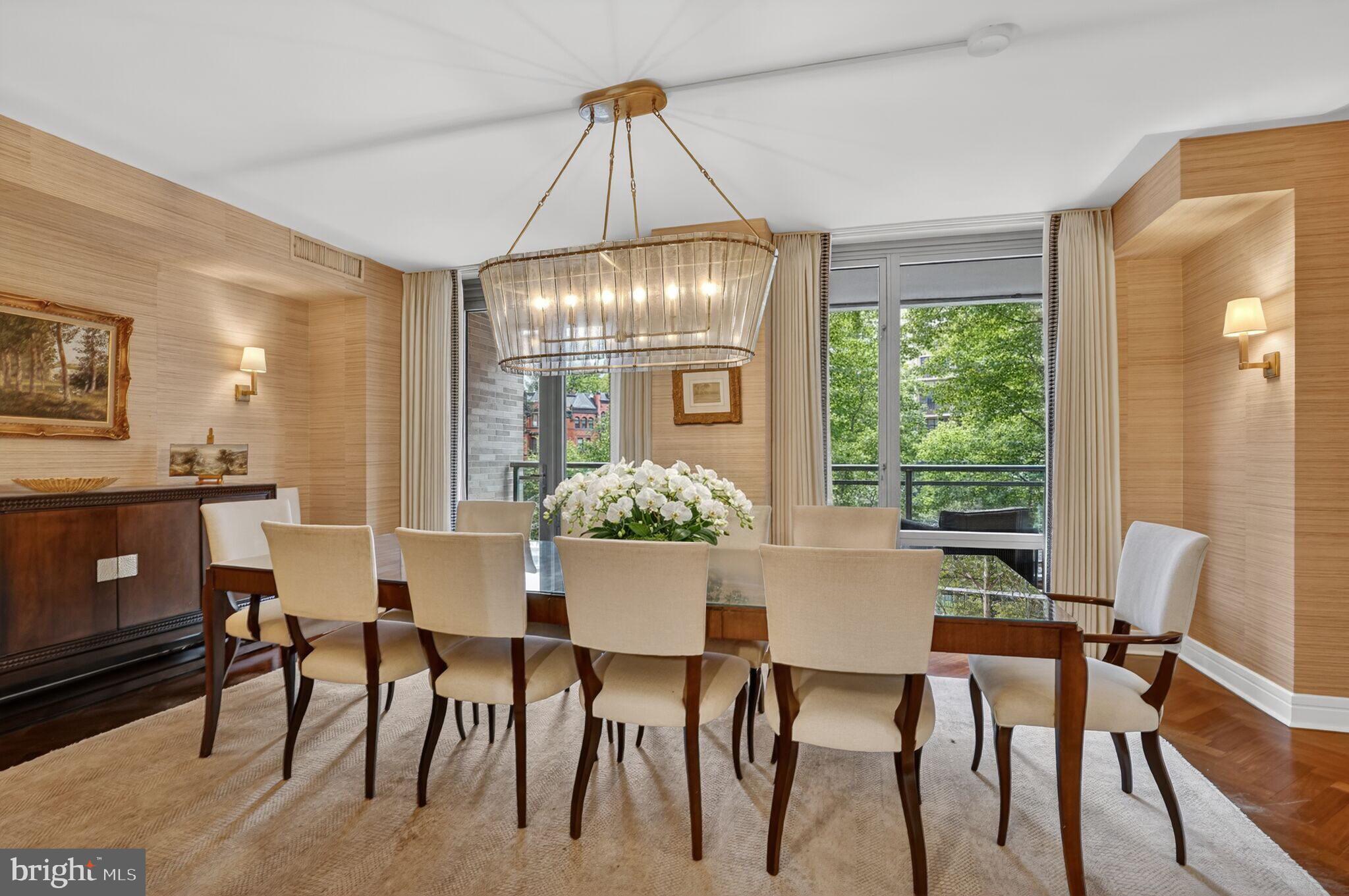 1111 23rd Street Northwest, Unit 2B Washington, DC 20037 - Photo 6 of 22 a view of a dining room with furniture window and outside view