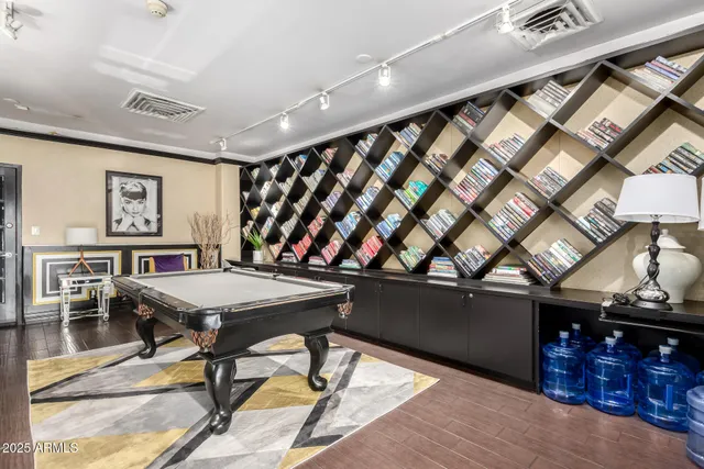 a room with furniture