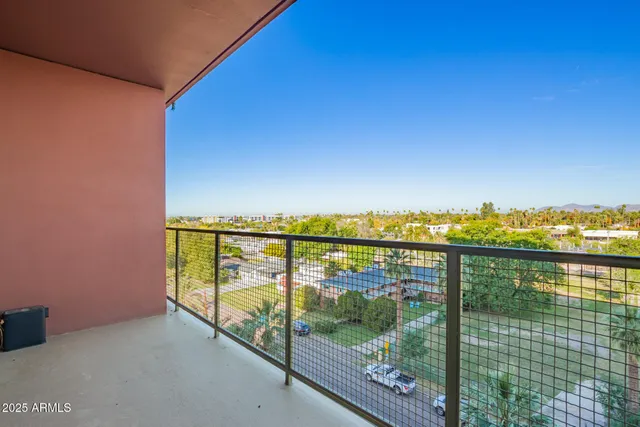 a view of ocean from a balcony