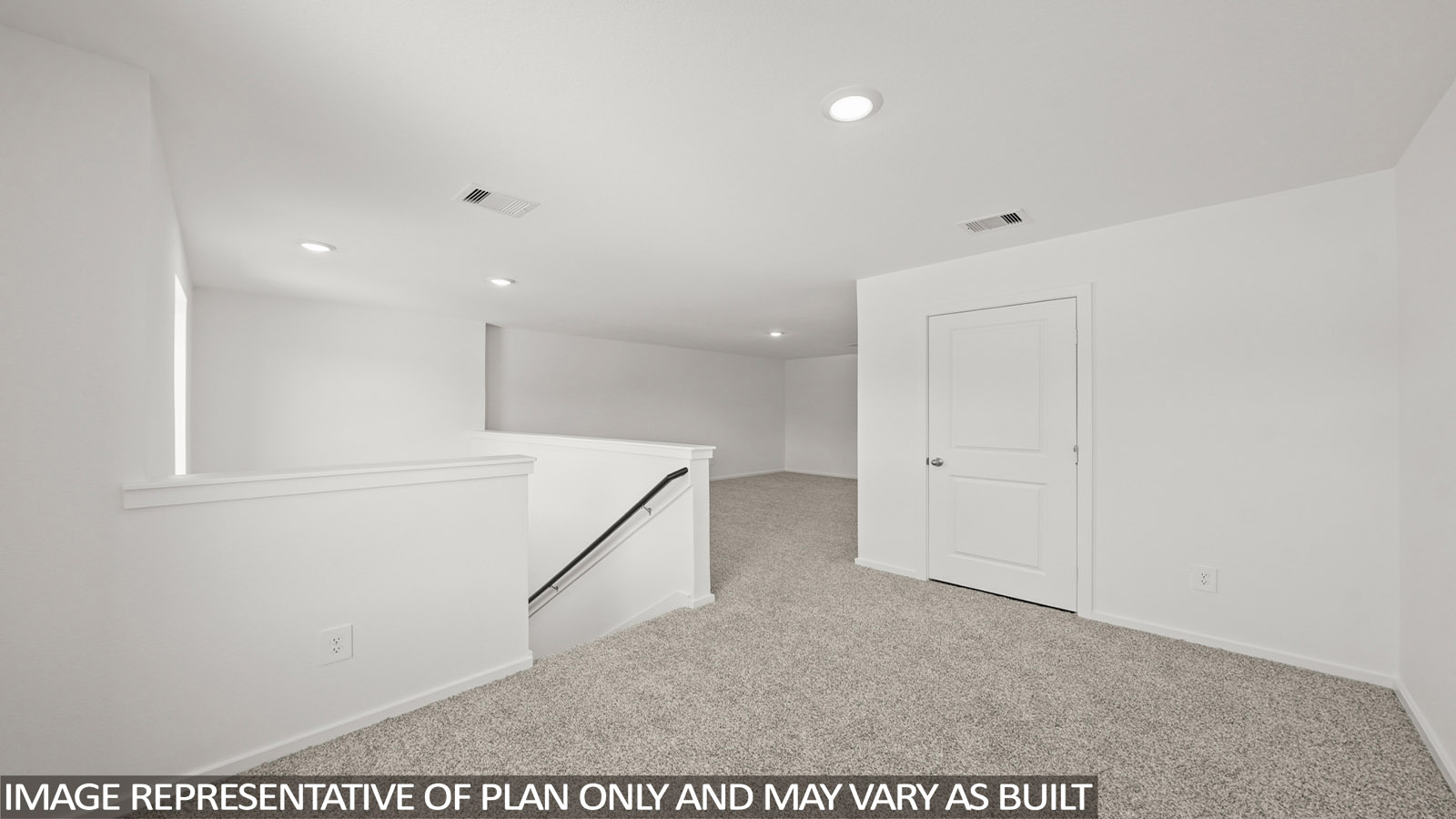 176 Baby Calf Roping Road Jarrell, TX 76537 - Photo 15 of 23 Empty room with light colored carpet and recessed lighting