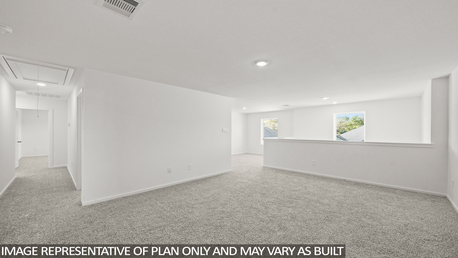 176 Baby Calf Roping Road Jarrell, TX 76537 - Photo 22 of 23 Empty room featuring attic access and light carpet