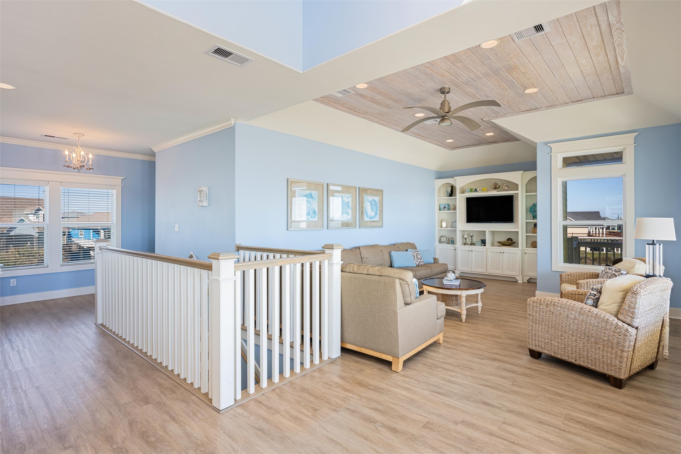 804 Eastview Crystal Beach, TX 77650 - Photo 19 of 50 a living room with furniture and a wooden floor
