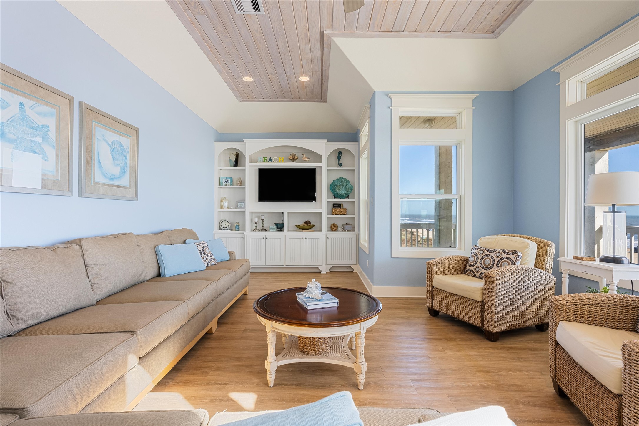 804 Eastview Crystal Beach, TX 77650 - Photo 20 of 50 a living room with furniture and a flat screen tv