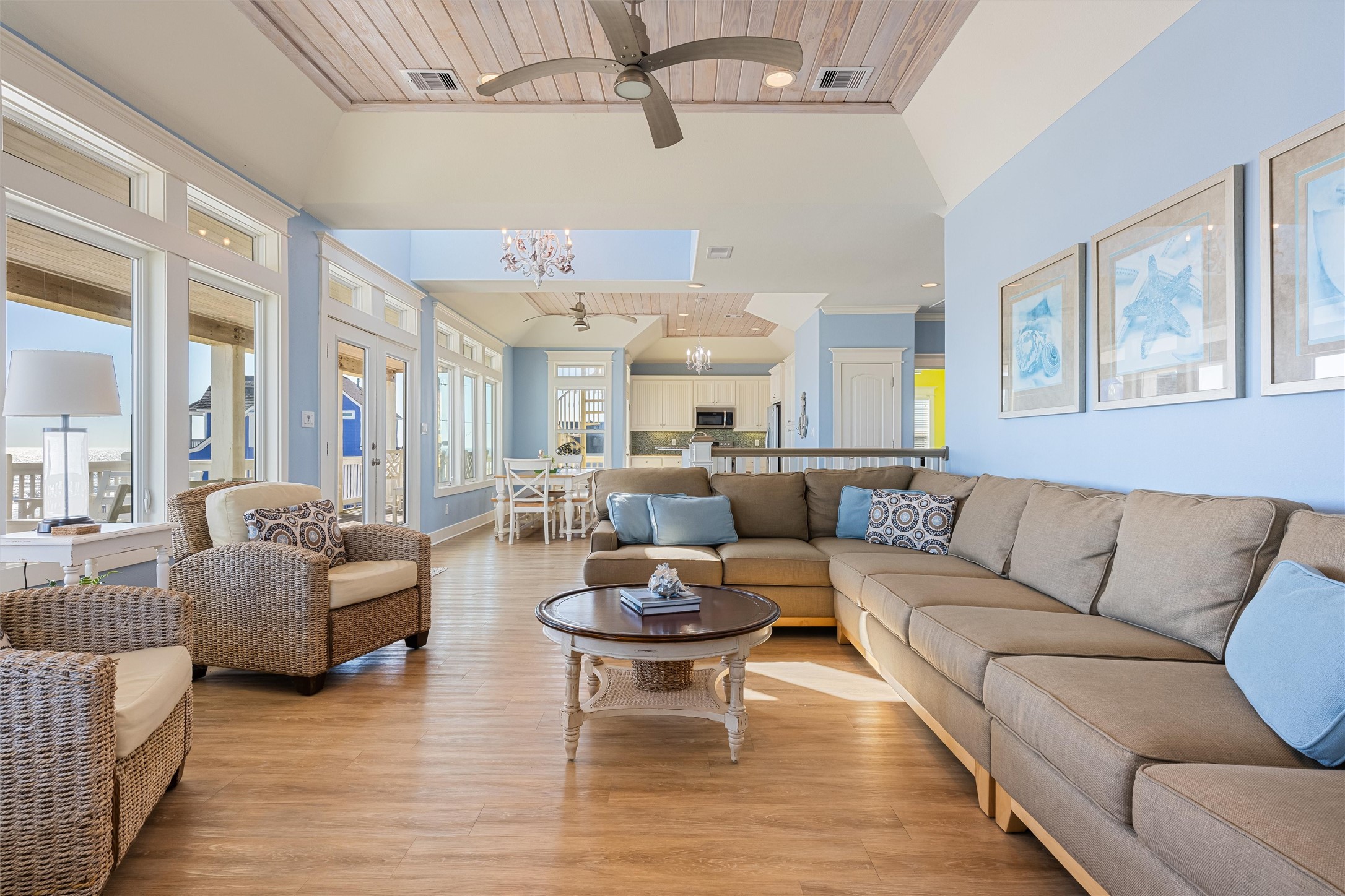 804 Eastview Crystal Beach, TX 77650 - Photo 23 of 50 a living room with furniture and a large window