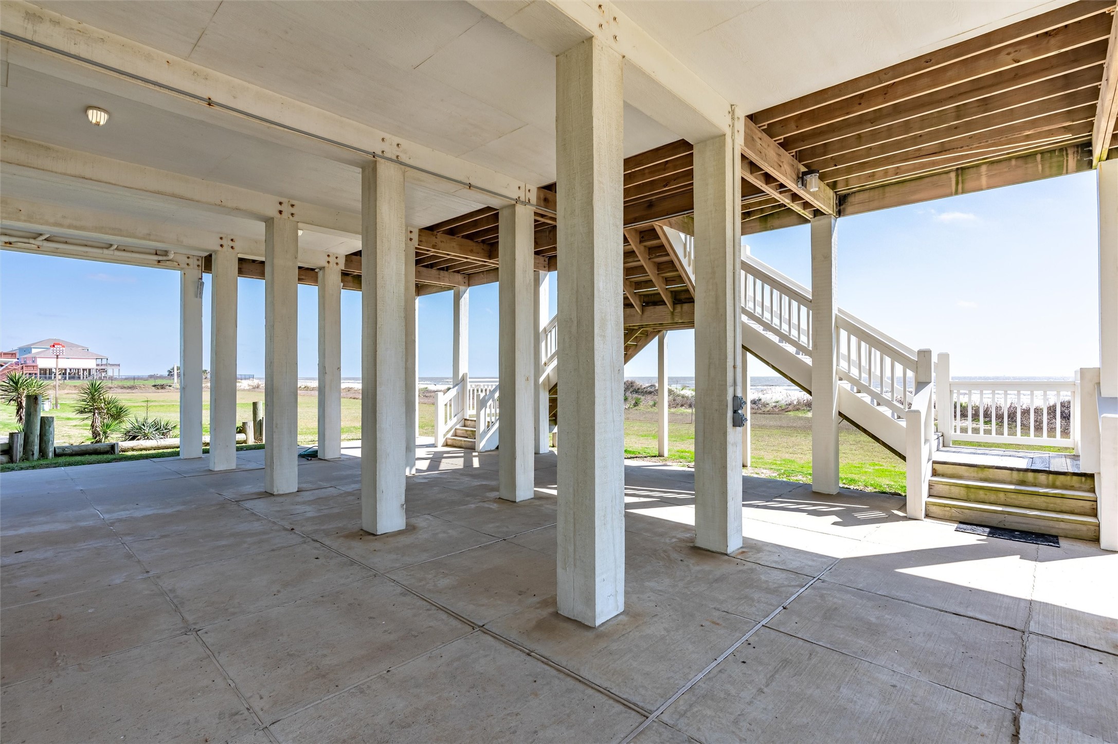 804 Eastview Crystal Beach, TX 77650 - Photo 50 of 50 a view of an empty room with a balcony