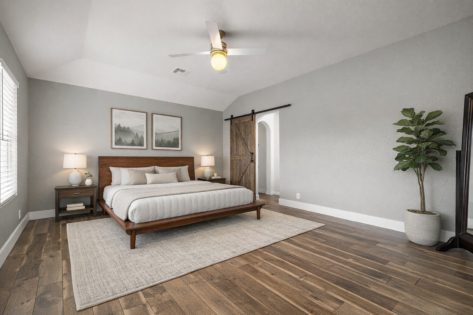 9208 Magna Carta Loop Austin, TX 78754 - Photo 13 of 26 Large primary bedroom (partially digitally staged)