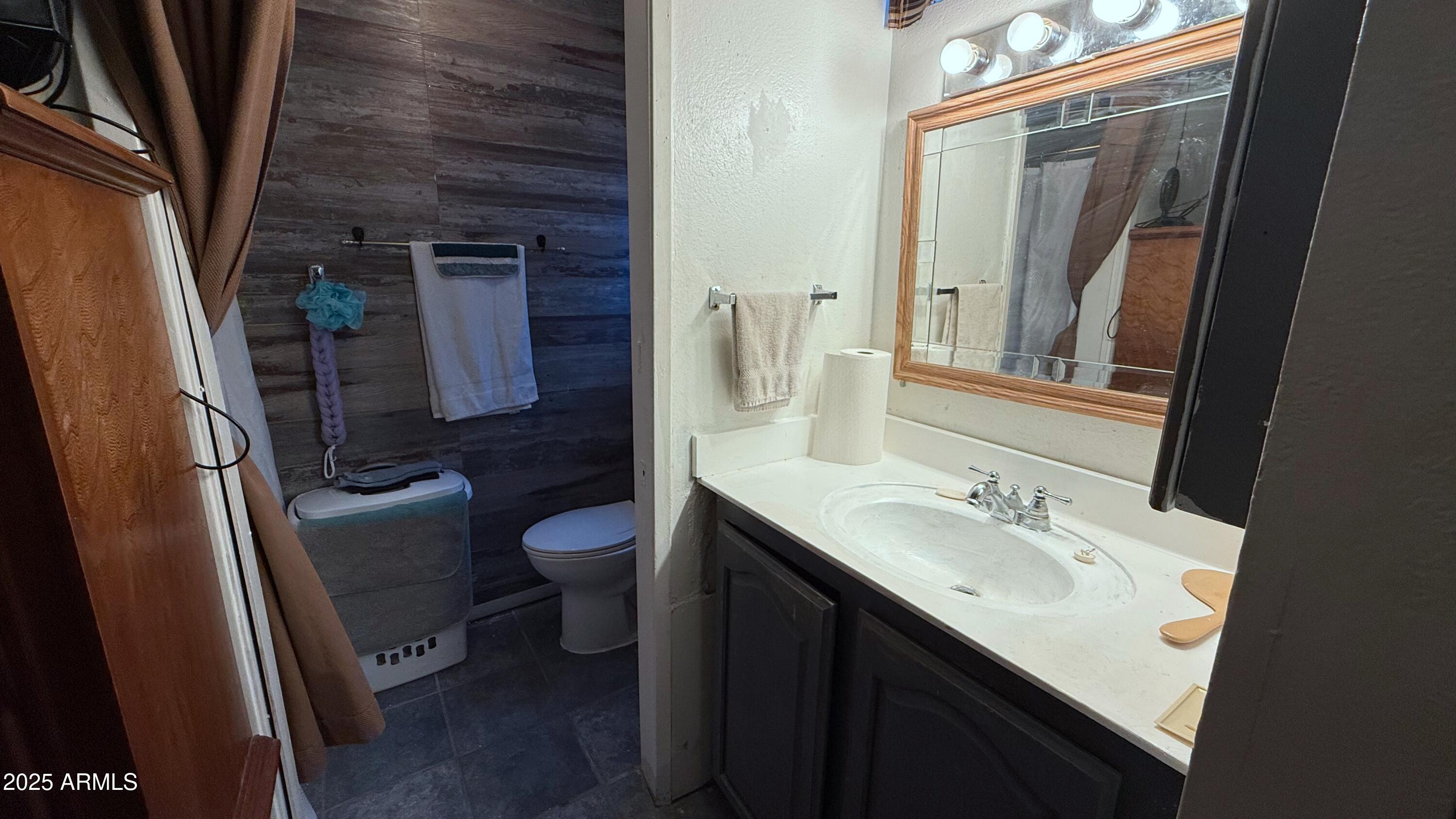 8524 West Weldon Avenue Phoenix, AZ 85037 - Photo 11 of 17 a bathroom with a sink a toilet and shower