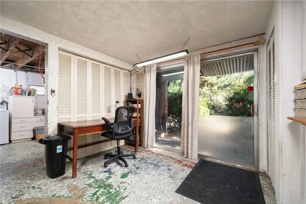 a view of front door
