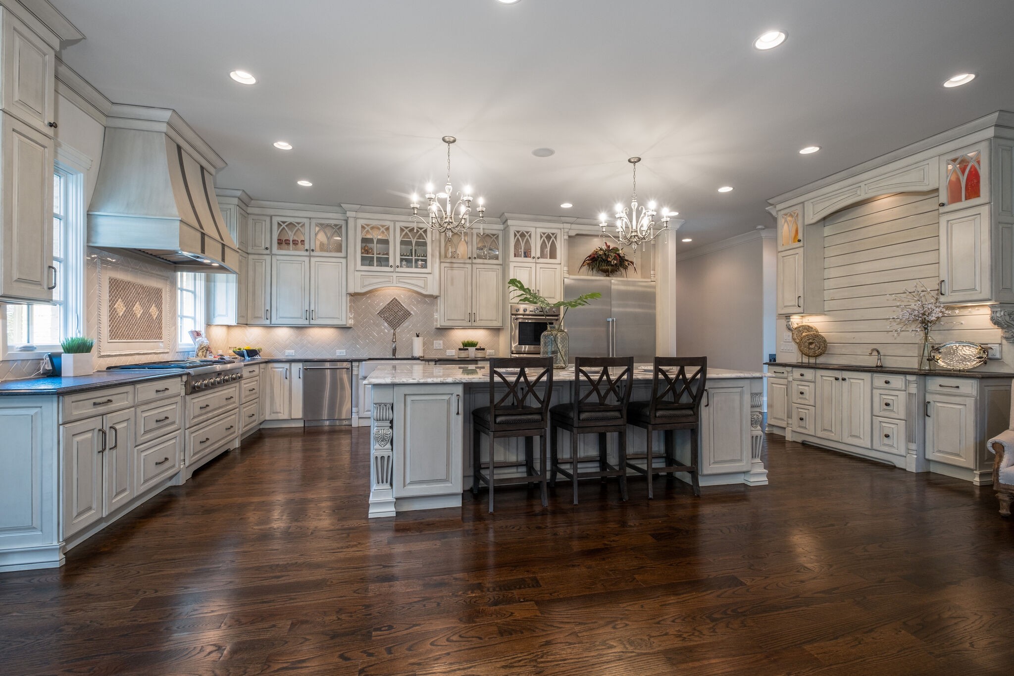 1813 Pace Haven Franklin, TN 37069 - Photo 17 of 49 a large kitchen with lots of counter space a sink and appliances