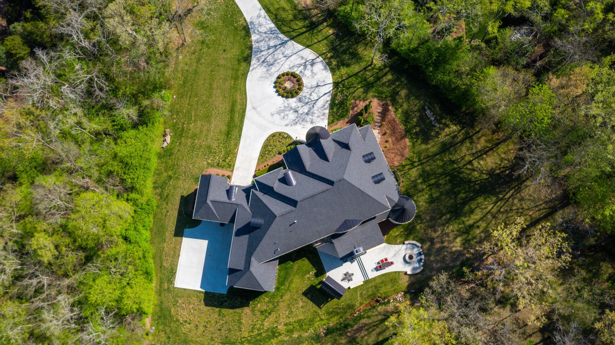 1813 Pace Haven Franklin, TN 37069 - Photo 49 of 49 an aerial view of a house with swimming pool and garden view