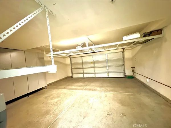 a view of a garage