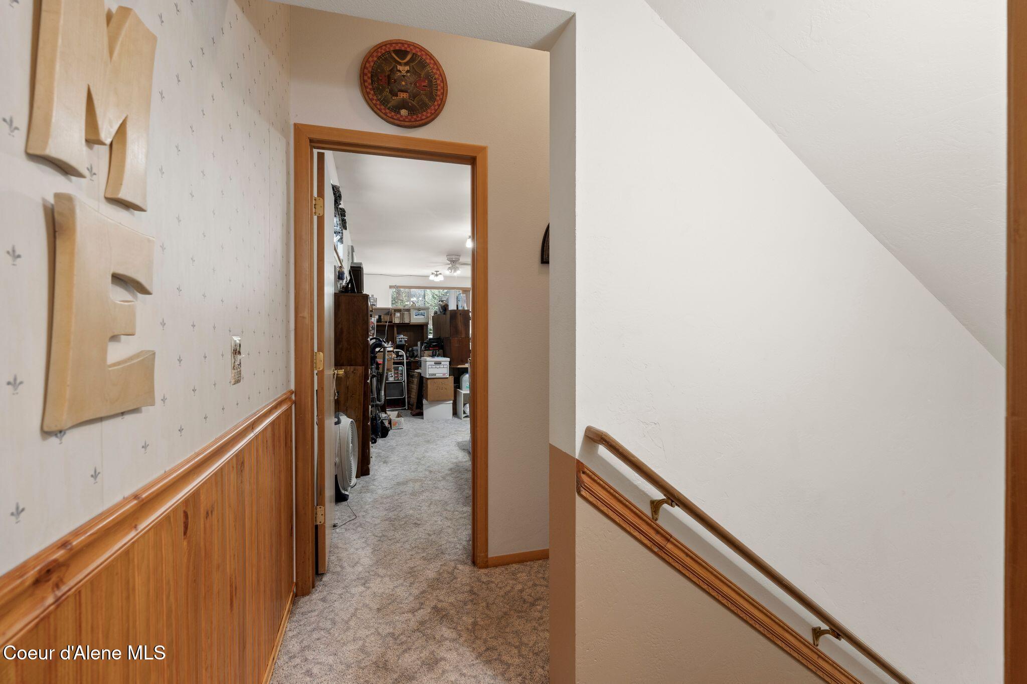 780 Selkirk Road Sandpoint, ID 83864 - Photo 31 of 57 2nd level looking towards 3rd bedroom