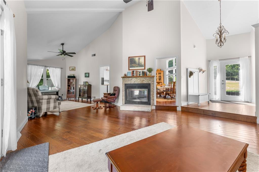 147 Lindley Road Canonsburg, PA 15317 - Photo 8 of 35 Massive cathedral ceilings in the living area makes the open living feel huge.