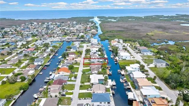 an aerial view of a city