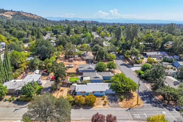 an aerial view of a city