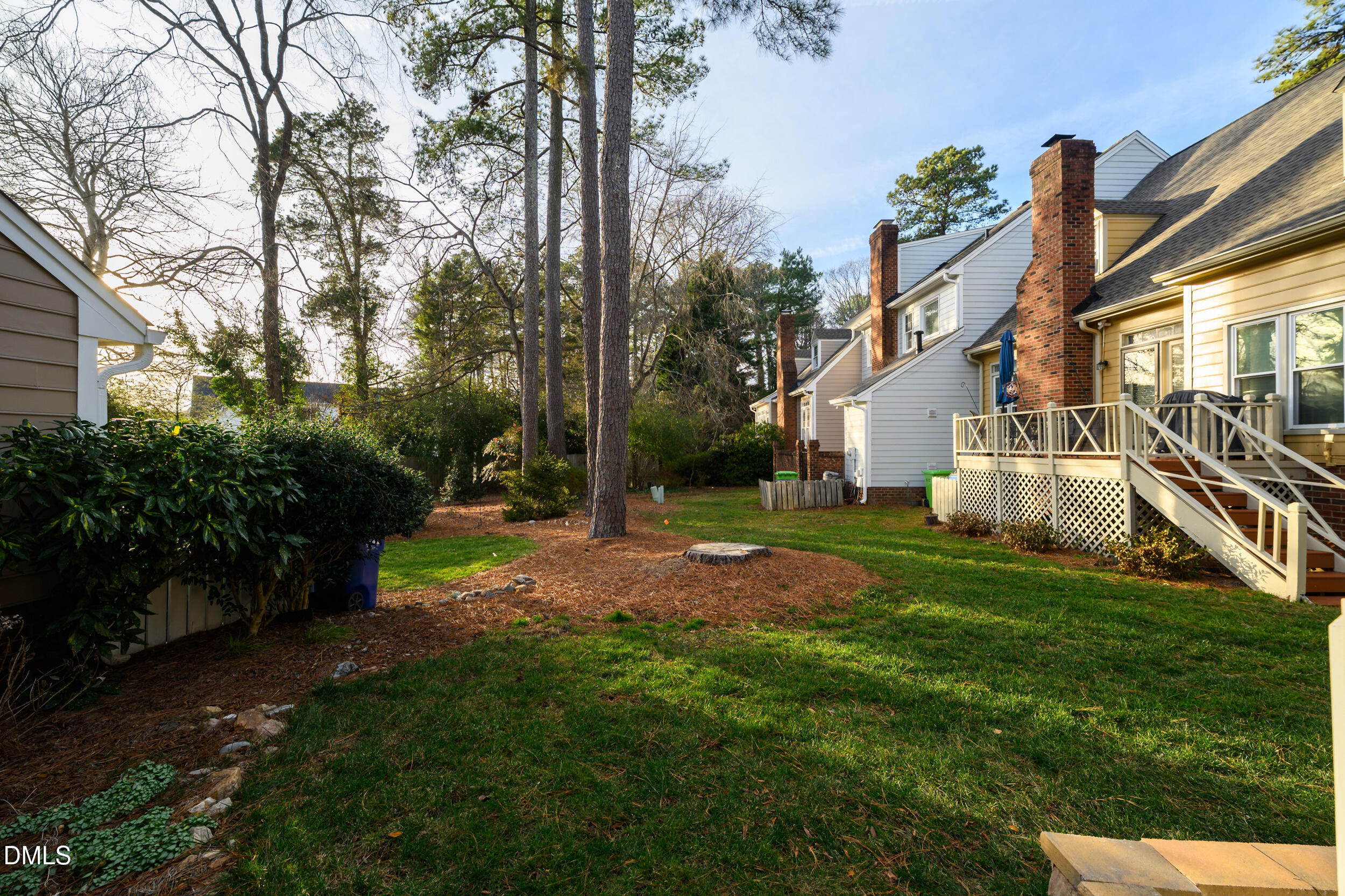 6011 Tenter Banks Square Raleigh, NC 27609 - Photo 35 of 37 a view of a house with backyard and garden
