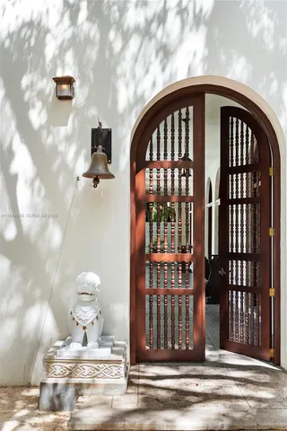 a view of a livingroom with wooden floor