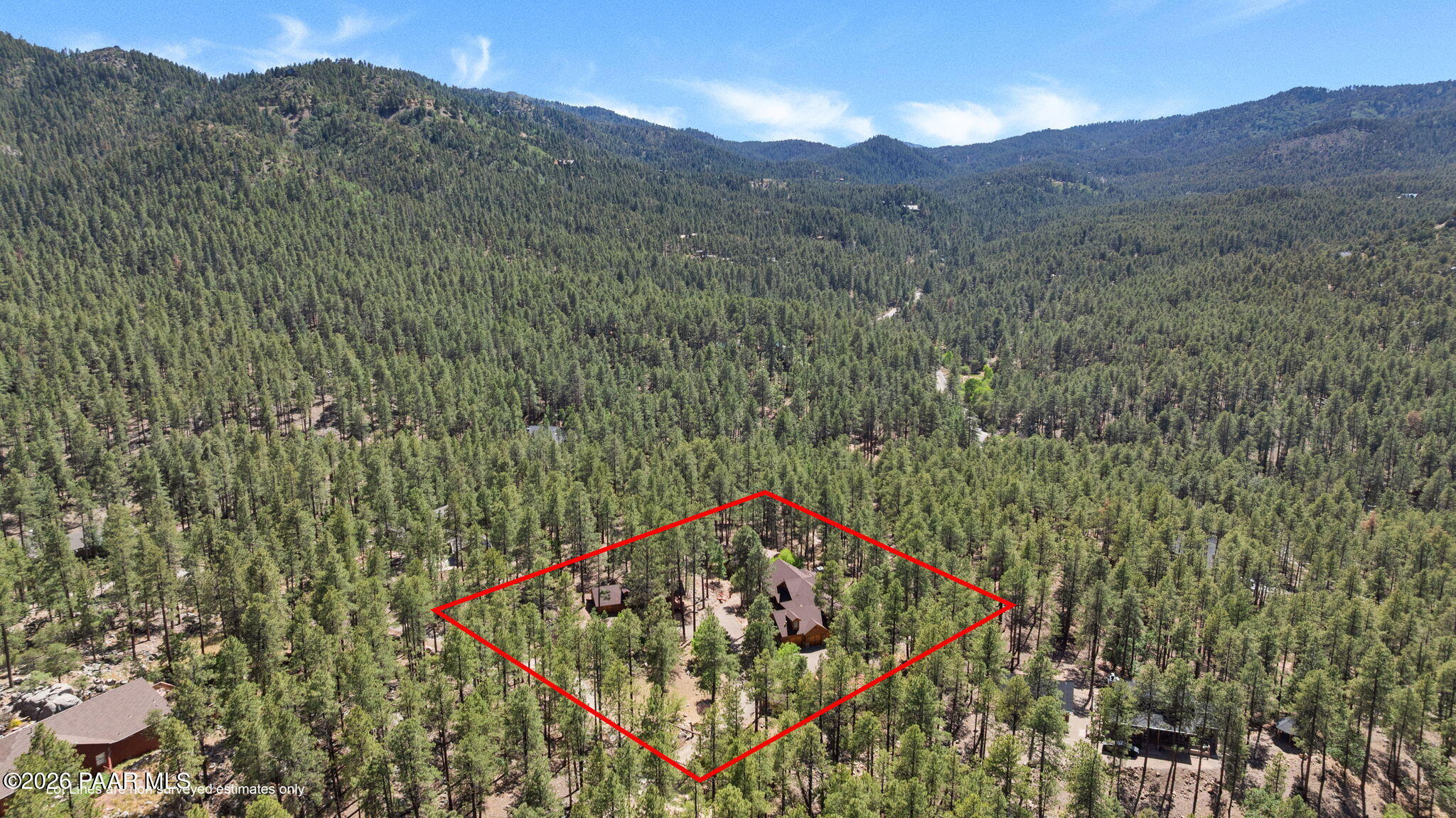 5140 East Charcoal Kiln Road Prescott, AZ 86303 - Photo 135 of 140 135-Aerial_1 Lot Lines