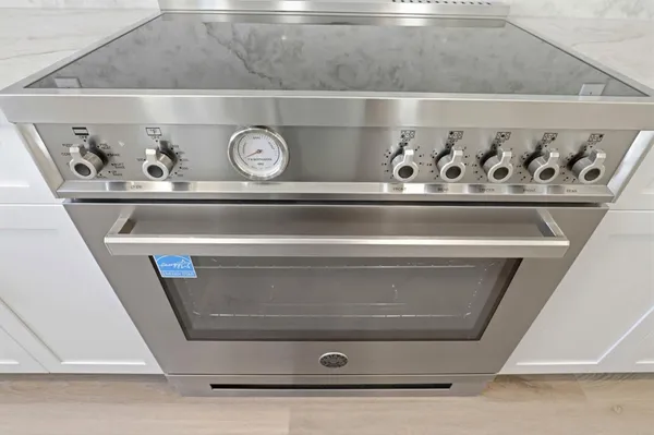 a close view of stove