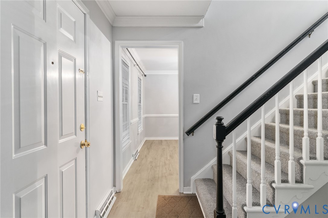 10204 Stonecrest Road Chesterfield, VA 23236 - Photo 20 of 36 a view of staircase with wooden floor and stairs