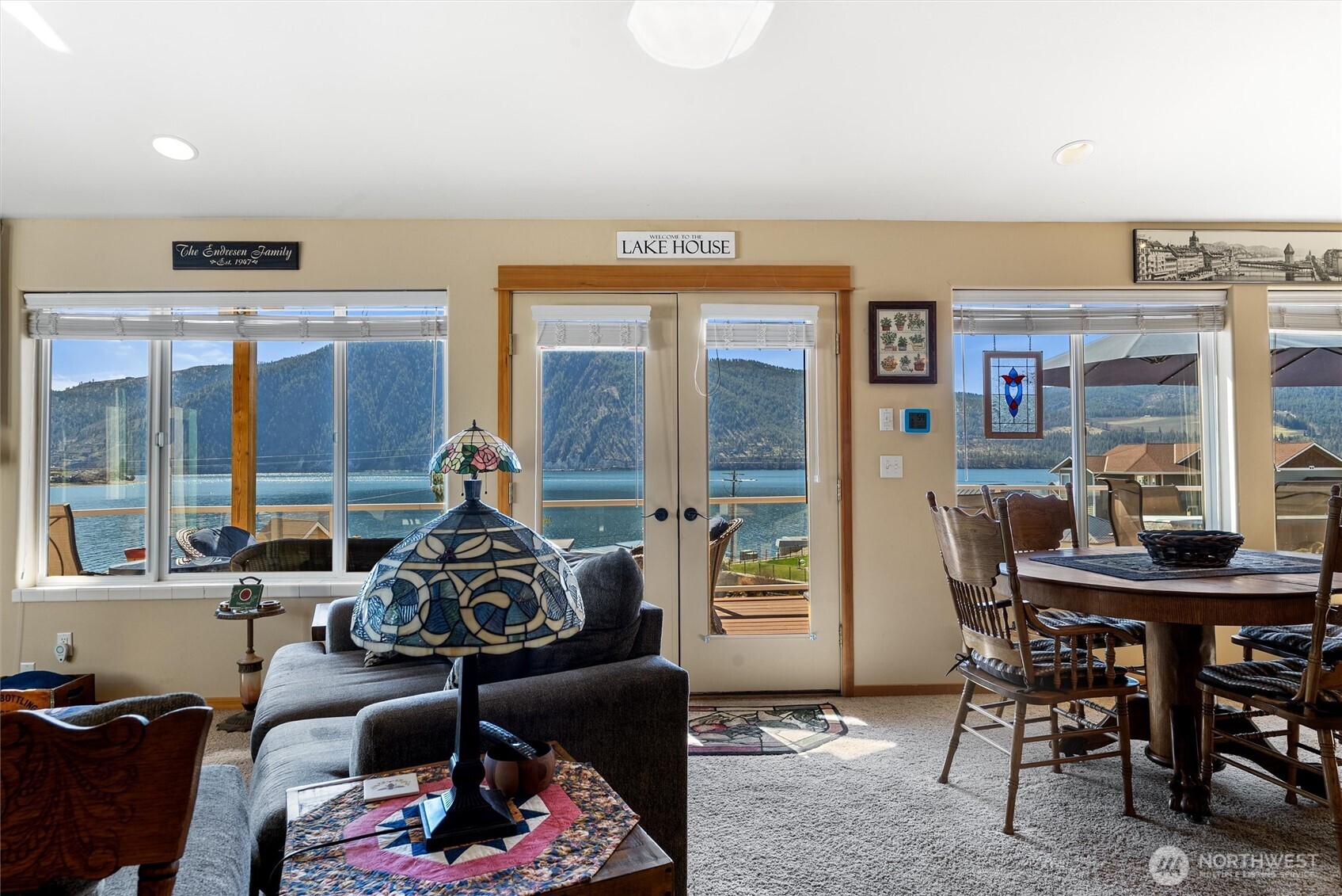 563 Topaz Place Manson, WA 98831 - Photo 14 of 38 a view of a workspace with furniture and a window