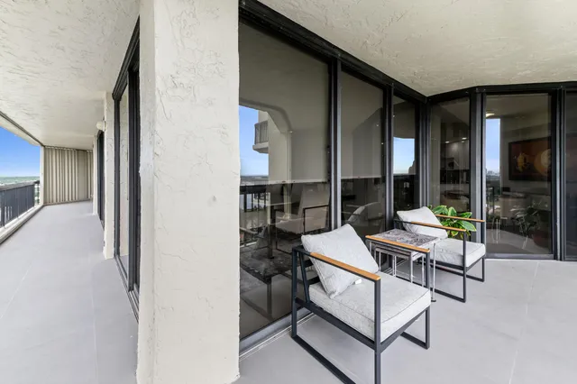 a view of a building with a street