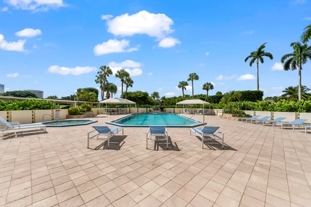 a view of a city with an ocean view