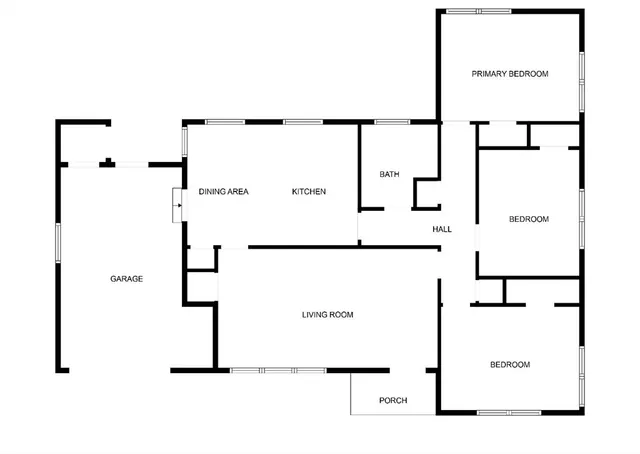 a picture of a wall with a white building