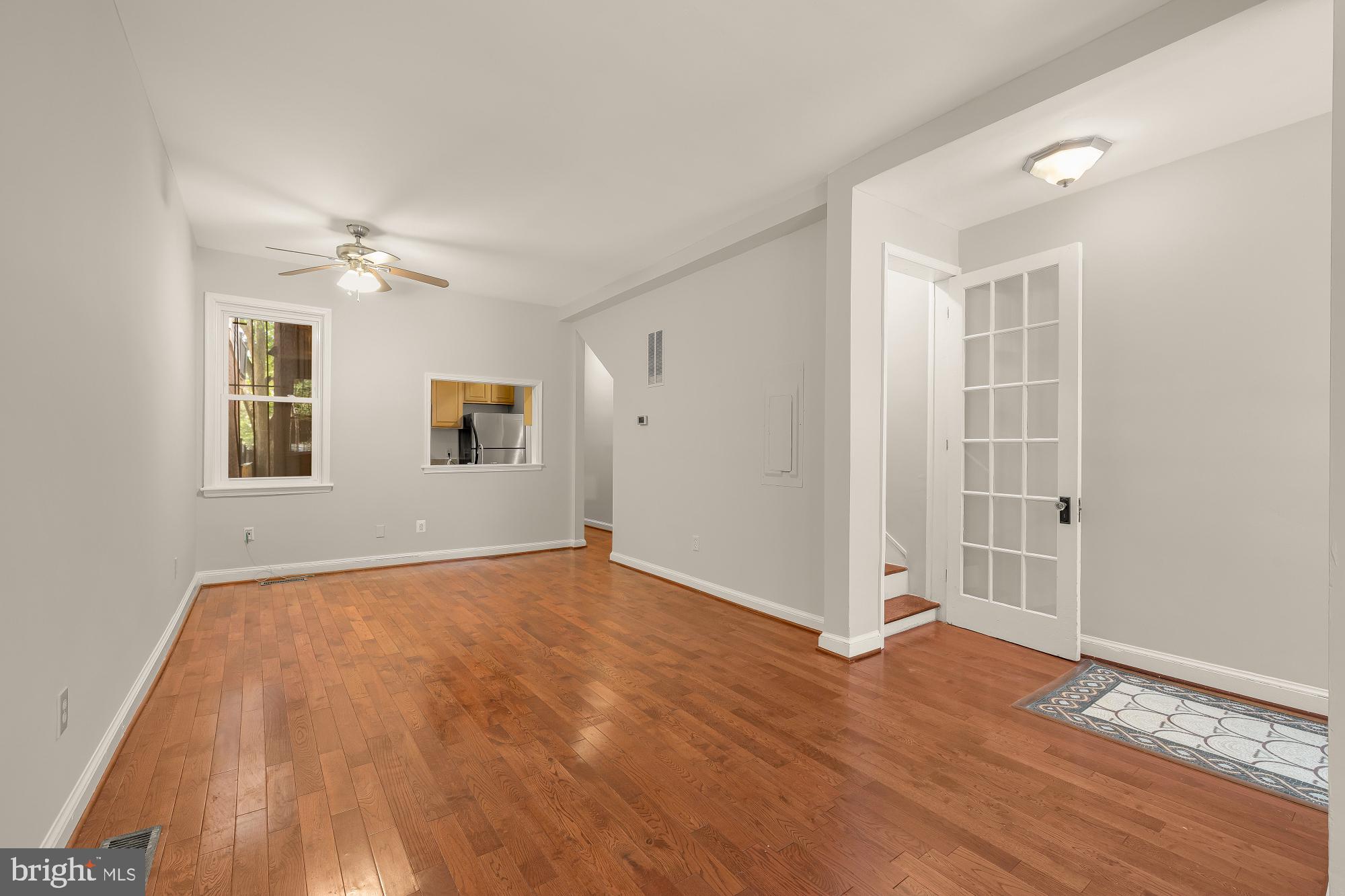 601 L Street Northeast Washington, DC 20002 - Photo 8 of 47 wooden floor in an empty room with a window