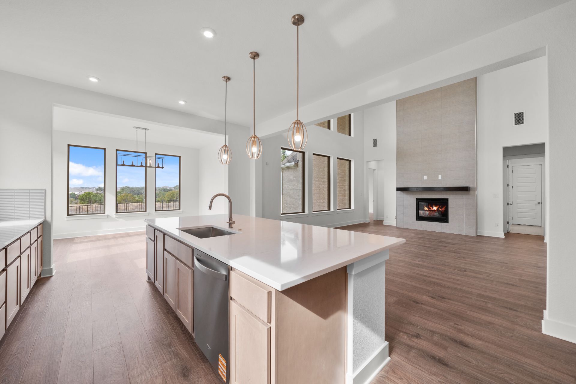 1802 Crimson Sunset Drive Georgetown, TX 78628 - Photo 10 of 38 Open Concept Kitchen