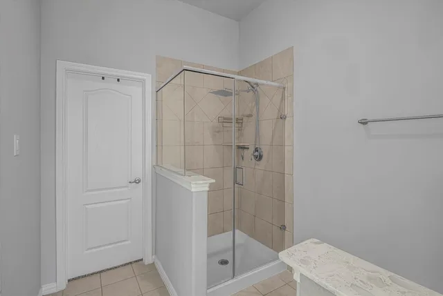 a bathroom with a bathtub and a sink