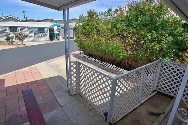 a view of a porch