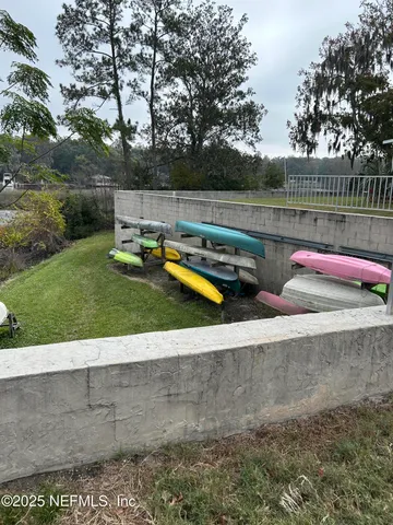 a view of a lake with outdoor space