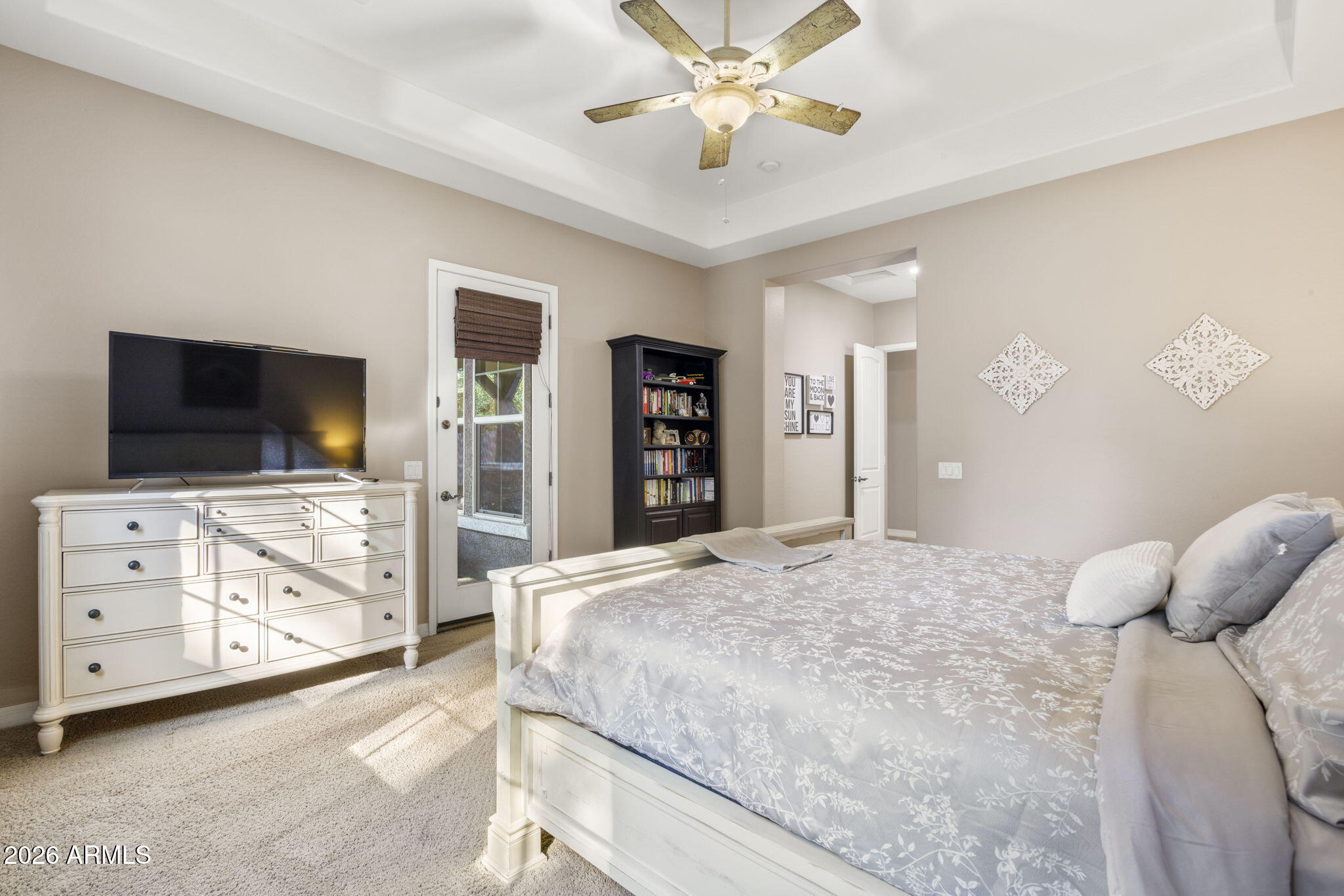 3831 East Weather Vane Road Gilbert, AZ 85296 - Photo 42 of 64 a bedroom with a bed and a flat screen tv